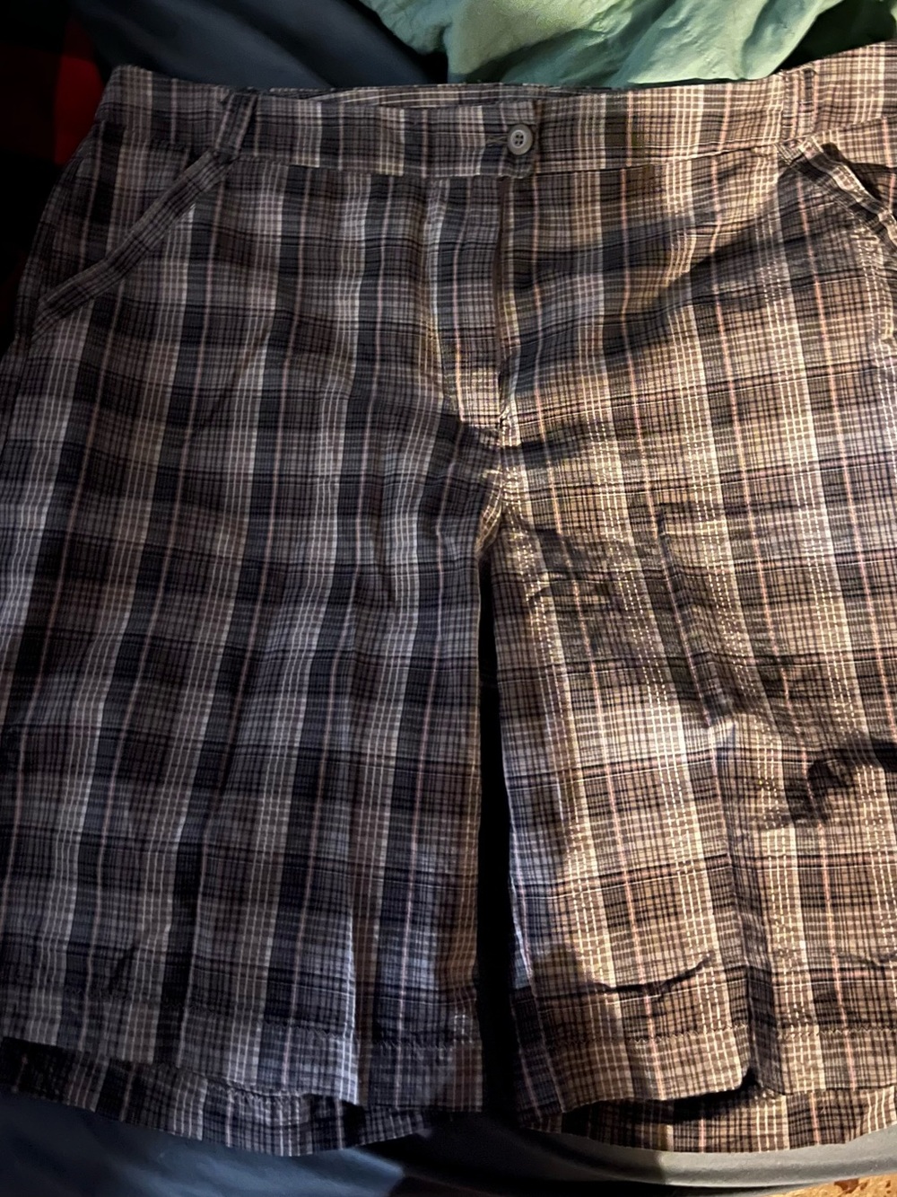 Woolrich Women's Plaid Capris in Brown and Gray